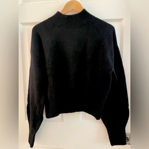 & Other Stories Mock Neck Sweater | Black
